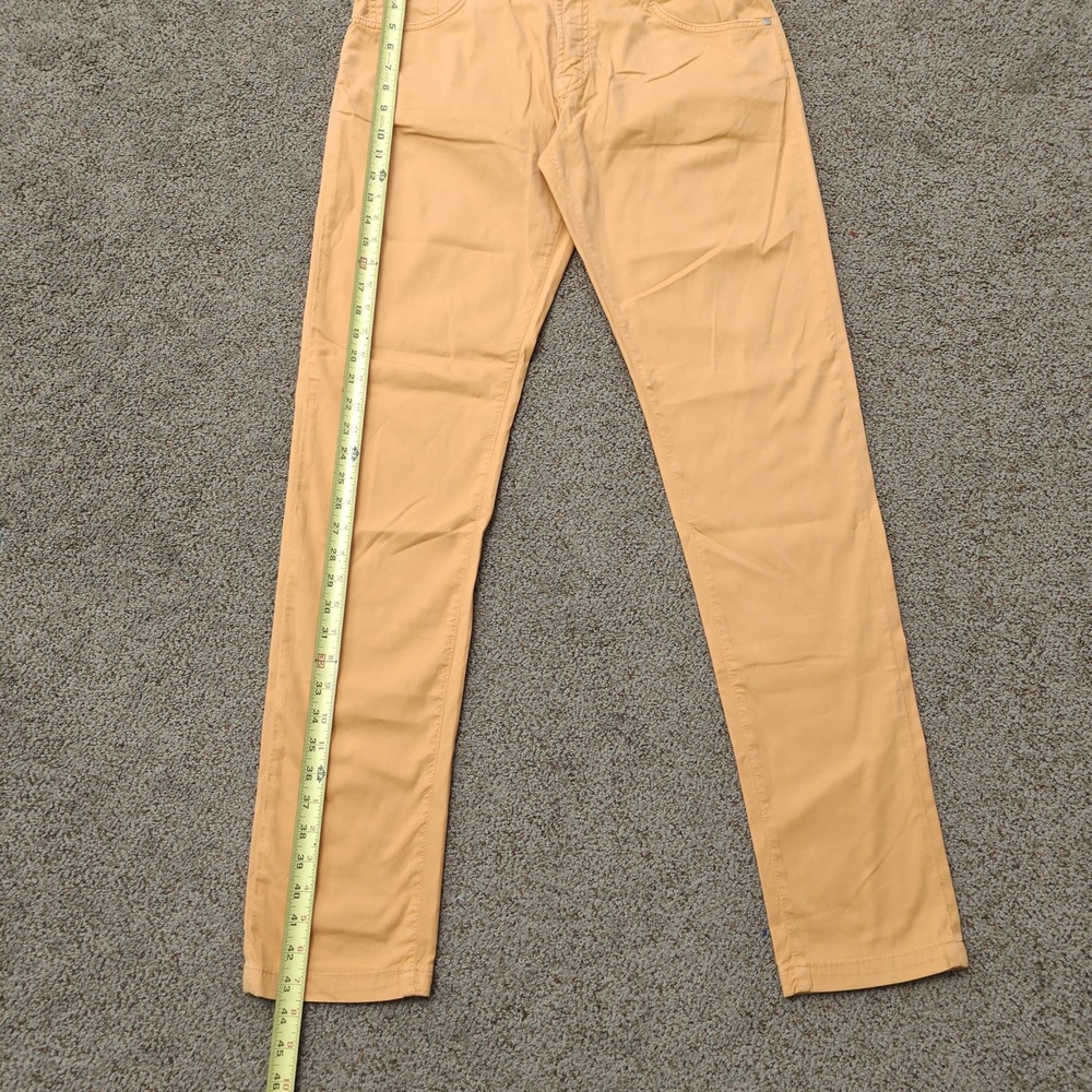 MARCO PESCAROLO Mens Pants 35 Peach Cotton Silk Quiet Luxury - Picture 11 of 16